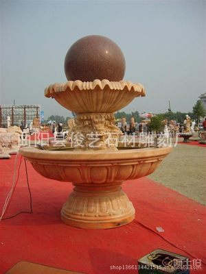 【王氏雕刻曲陽縣廠家直銷優(yōu)質(zhì)晚霞紅材質(zhì)石雕風(fēng)水球噴泉雕塑各種樣式可訂做】曲陽縣俊藝石材雕刻廠 - 產(chǎn)品庫